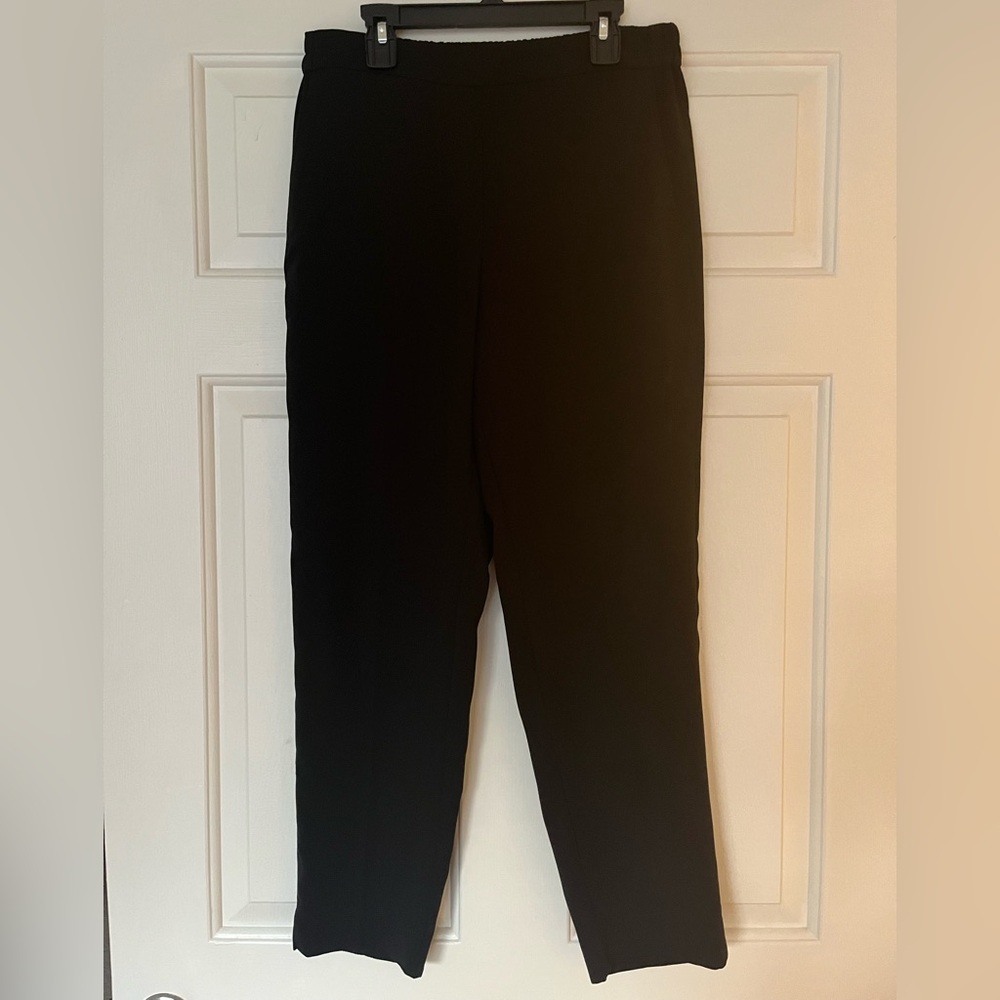 J Crew Women’s Black Stretch Elastic Stretch Trouser Pants